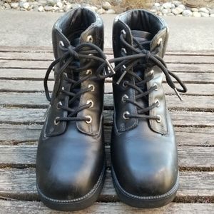 Harley Davidson black leather boots